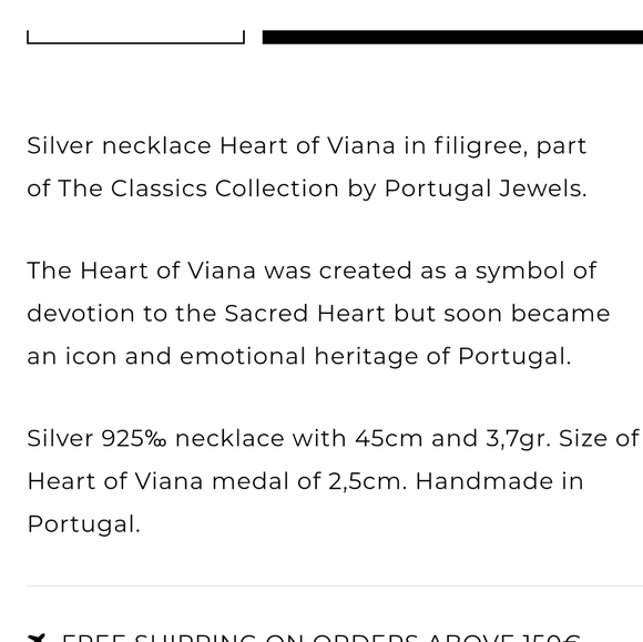 NECKLACE HEART OF VIANA IN SILVER - Picture 4 of 5